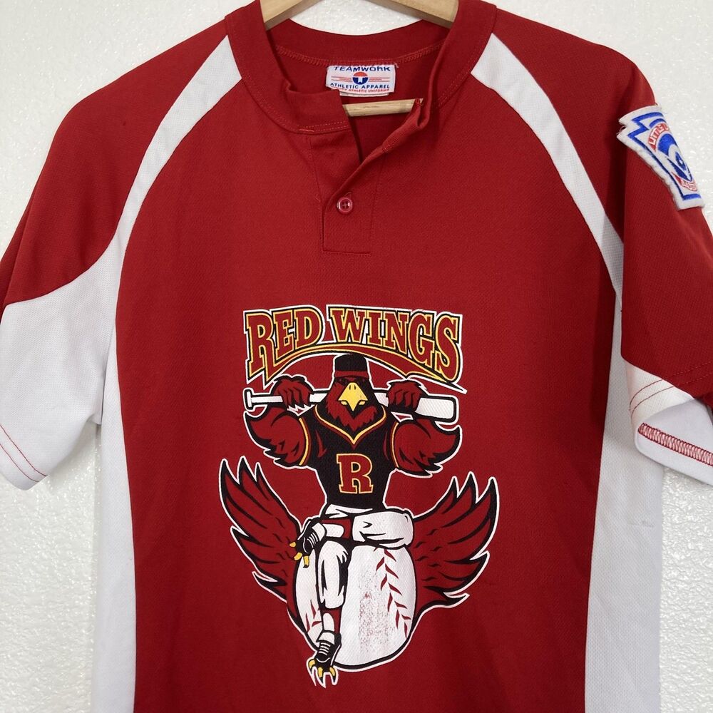 Teamwork Athletic Red Wings Baseball Jersey Shirt Youth Small Little League #4 - Picture 3 of 14
